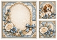 8x8 Blue Beagle Blank Insert