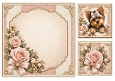 8x8 Blush Rose Yorkie Blank Insert