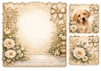 8x8 Golden Labrador Blank Insert