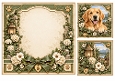 8x8 Golden Retriever Blank Insert