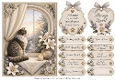 A5 Memorial Cat 2 Quick Card Front with Sentiments