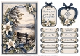 A5 Serene Refections Quick Card Front with Sentiments