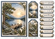 A5 Lakeside Refections Quick Card Front with Sentiments