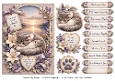 A5 Sleepy Cat Quick Card Front with Sentiments 