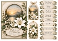 A5 Lily Sunset Quick Card Front with Sentiments 