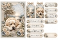A5 Golden Retriever Quick Card Front with Sentiments 