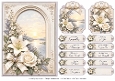 A5 Lily of Sympathy Quick Card Front with Sentiments