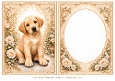 A5 Golden Puppy Blank Insert