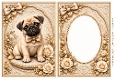A5 Vintage Pug Blank Insert