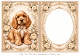 A5 Vintage Puppy 2 Blank Insert