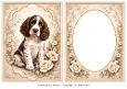 A5 Vintage Spaniel Blank Insert
