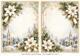 A5 Vintage Winter Church - Blank Insert