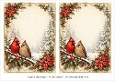 A5 Winter Cardinals - Blank Insert 