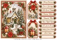 A5 Christmas Chapel 1 - Quick Card Front with Sentiments