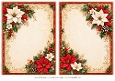 A5 Christmas Poinsetta - Blank Insert