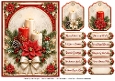 A5 Festive Candle Glow - Quick Card Front with Sentiments 