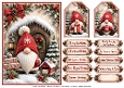 A5 Festive Gnome 3 - Quick Card Front with Sentiments 