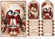 A5 Festive Penguin - Quick Card Front with Sentiments 
