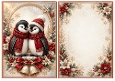 A5 Festive Penguin - Blank Insert