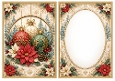 A5 Luxurious Embossed Christmas - Blank Insert
