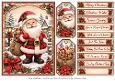 A5 Santas Christmas Wishes - Quick Card Front with Sentiments