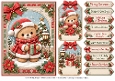 A5 Teddy Christmas - Quick Card Front with Sentiments