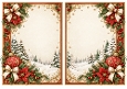 A5 Vintage Christmas Bauble - Blank Insert