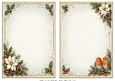 A5 Vintage Christmas Robin - Blank Insert