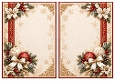 A5 Vintage Gold Christmas - Blank Insert