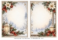 A5 Vintage Snowy Christmas - Blank Insert 