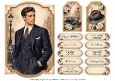 A5 Vintage Gentleman - Quick Card Front with Sentiments and Gift Tags