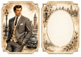 A5 Vintage Gentleman - Blank Insert