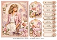 A5 Elegant Palm Glamour Ladies Quick Card with sentiments and Gift Tags