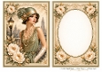A5 Vintage Art Deco Flapper Ladies - Blank Insert