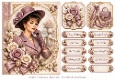 A5 Elegant Lady Quick Card with sentiments and Gift Tags