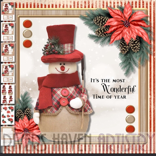 Christmas Snow man 1 
