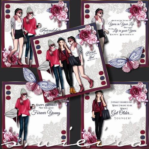Chic Gal Friendship And Birthdays BUMPER