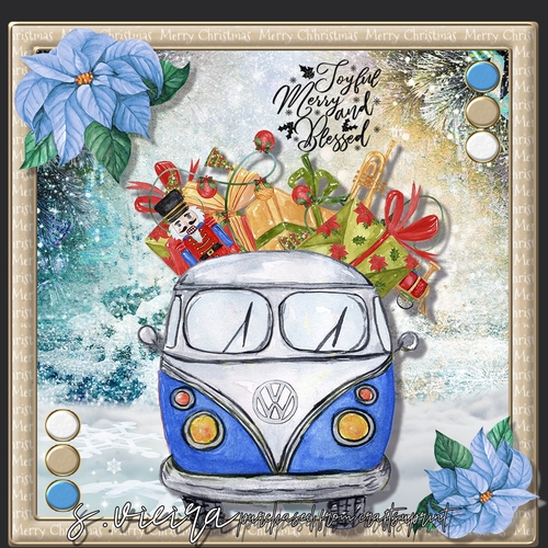 Christmas Van Blue 2 