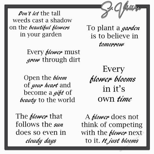 Flower saying 1