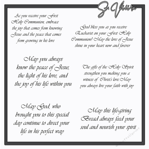 Communion sayings 