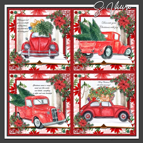 Christmas Trucks and cars Bumper 
