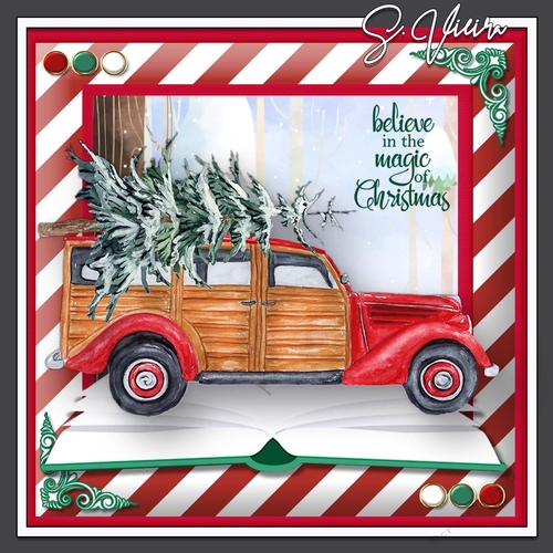 Christmas Vintage Truck 2