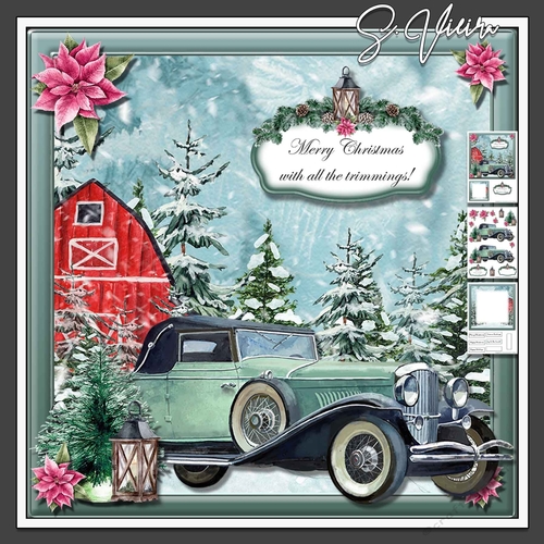 Christmas Vintage car Onee 