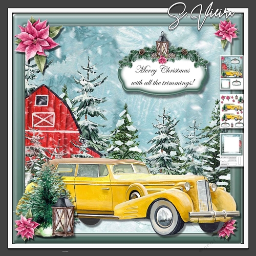 Christmas Vintage car Two 