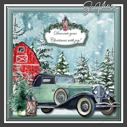 Christmas Vintage car Male  REQUEST  One 