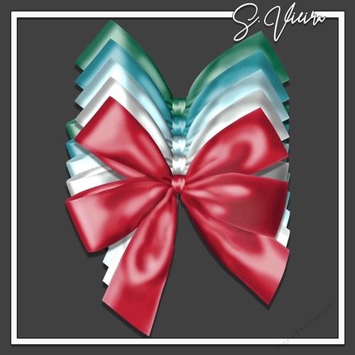 Christmas Palette One bows 
