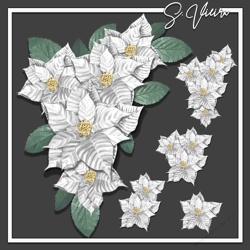 Christmas Palette One poinsettia 2