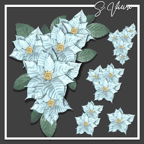 Christmas Palette One poinsettia 3