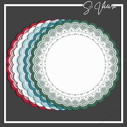 Christmas Palette doilies 1