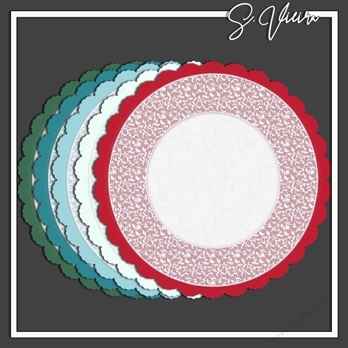 Christmas Palette doilies 2